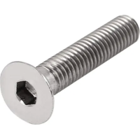 Винт с потайной головкой и внутренним шестигранником М5х16 DIN 7991 нержавеющая сталь А4